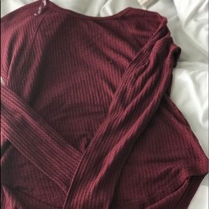 Burgundy sweater